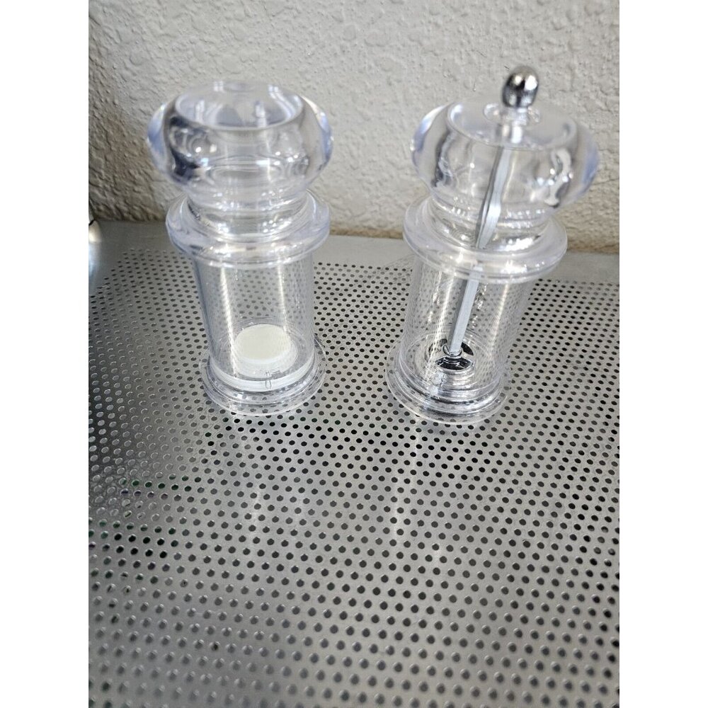 Unbranded Clear Acrylic Salt N Pepper Shaker And Grinder